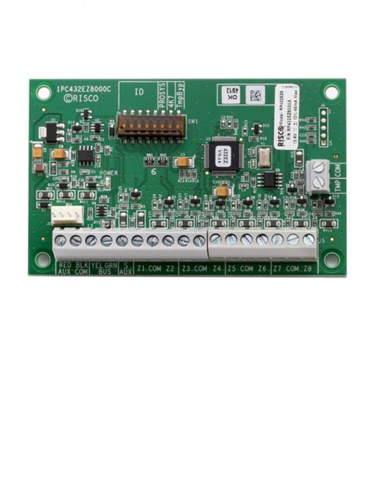 RISCO RP432EZ8 - EXPANSOR DE 8 ZONAS / SELECCION DE RESISTENCIAS EOL / COMPATIBLE CON LIGTHSYS Y PROSYS PLUS-Módulos-RISCO-Bsai Seguridad & Controles