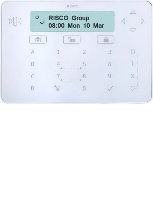 RISCO RPKELPWT000A - TECLADO ELEGANTE / CABLEADO POR BUS / PARA PROGRAMACION ARMADO Y DESARMADO CON PROXIMIDAD / COMPATIBLE CON LIGTHSYS Y PROSYS PLUS-Teclados-RISCO-RSC109025-Bsai Seguridad & Controles