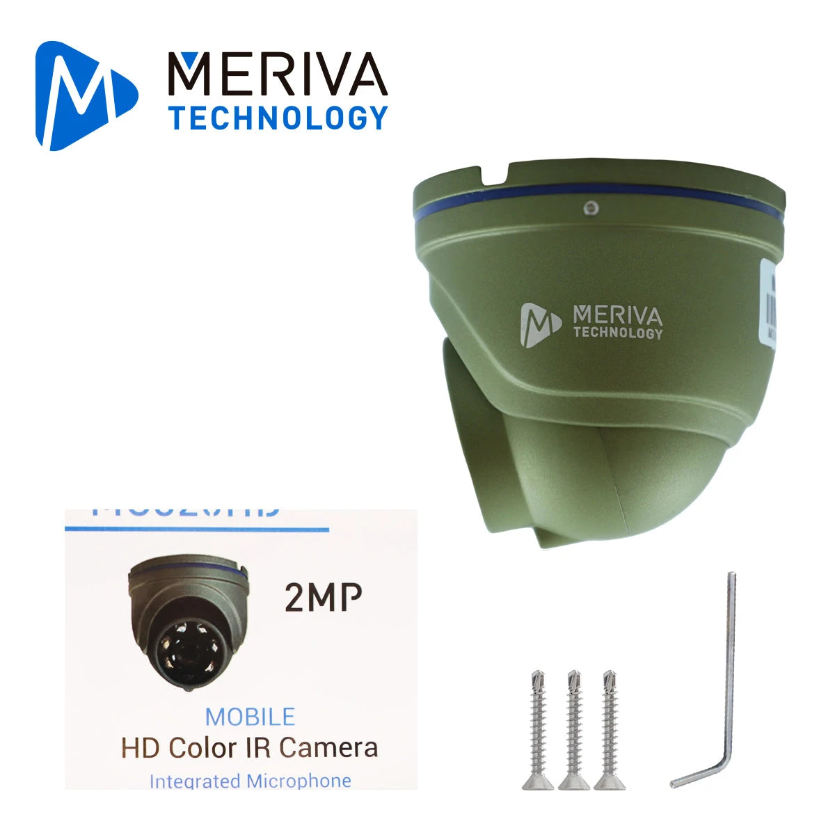 CAMARA MOVIL DOMO AHD MERIVA TECHNOLOGY MC320HD / 2MP / 2.8MM / IP65 / 5M IR / MICRÓFONO INTEGRADO / CONECTOR DIN DE AVIACIÓN 4 PINES / COMPATIBLE CON MDVRS QUE SOPORTEN 2MP.-Accesorios Videovigilancia-MERIVA TECHNOLOGY - STREAMAX-Bsai Seguridad & Controles