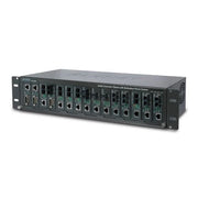CHASIS CONVERTIDOR DE MEDIOS PLANET MC-1500 /NO ADMINISTRABLE/ SOPORTA HASTA 15 MODULOS CONVERTIDORES DE FIBRA/ MONTAJE EN RACK/ COMPATIBLE CON MODULOS DE FIBRA OPTICA MULTIMODO-MONOMODO-COBRE.-Convertidores de Medios-PLANET-Bsai Seguridad & Controles