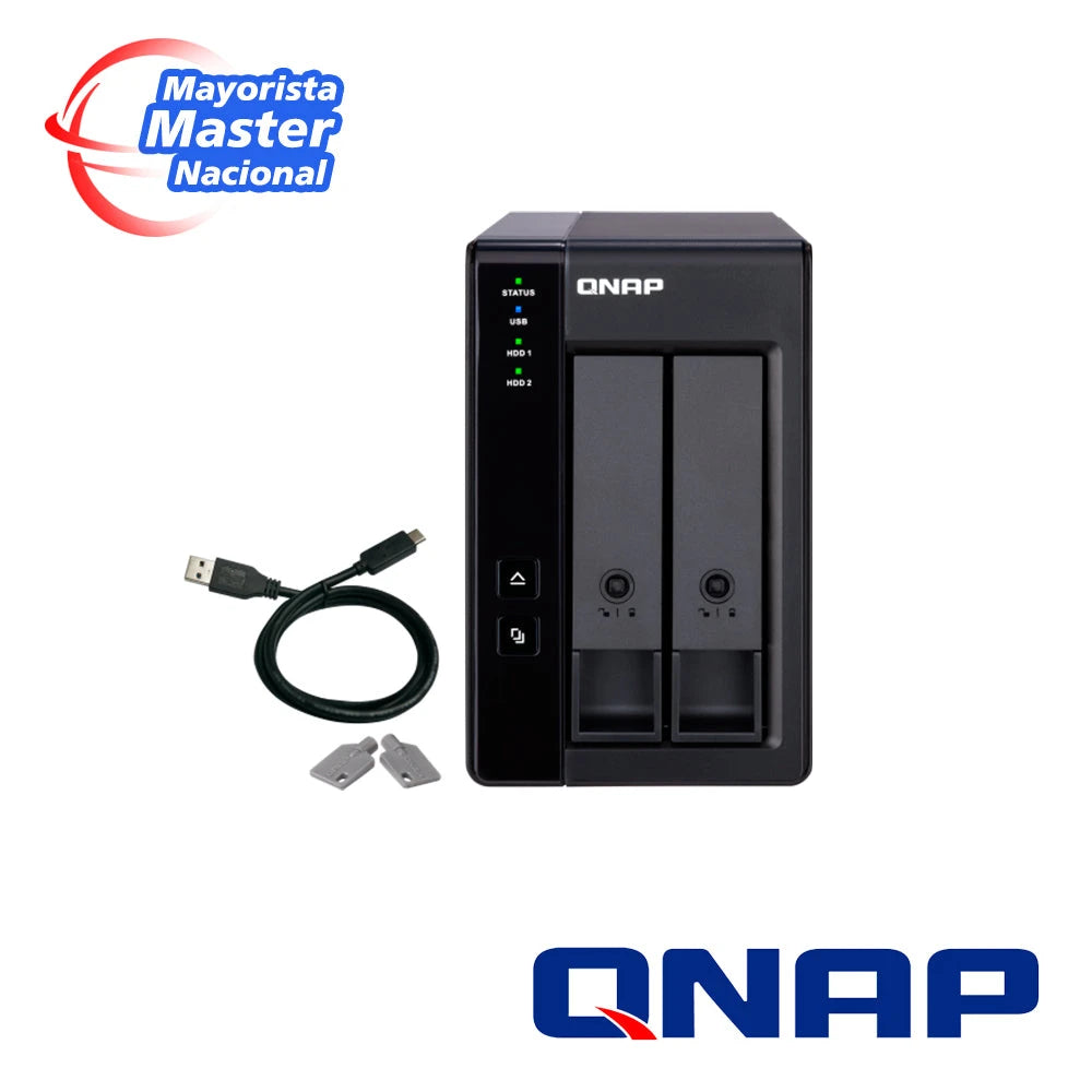 CAJA DE EXPANSION DE ALMACENAMIENTO QNAP TR-002-US / 2 BAHIAS FRONTALES SATA 3.5 PULGADAS Y 2.5 PULGADAS / MONTAJE EN ESCRITORIO / INTERCONEXION VIA USB /COMPATIBLE CON NAS QNAP (REVISAR LISTA DE COMPATIBILIDAD) Y SERVIDORES WINDOWS-MAC-Almacenamiento-QNAP-Bsai Seguridad & Controles