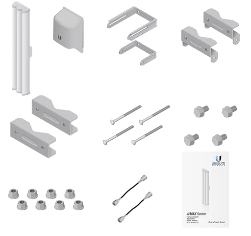 UBIQUITI AM5G19120 - ANTENA SECTORIAL AIRMAX 5GHZ / EXTERIOR / 19 DBI / 120 GRADOS APERTURA / COMPATIBLE CON ROCKET M5-Sectoriales-UBIQUITI-UBI008002-Bsai Seguridad & Controles