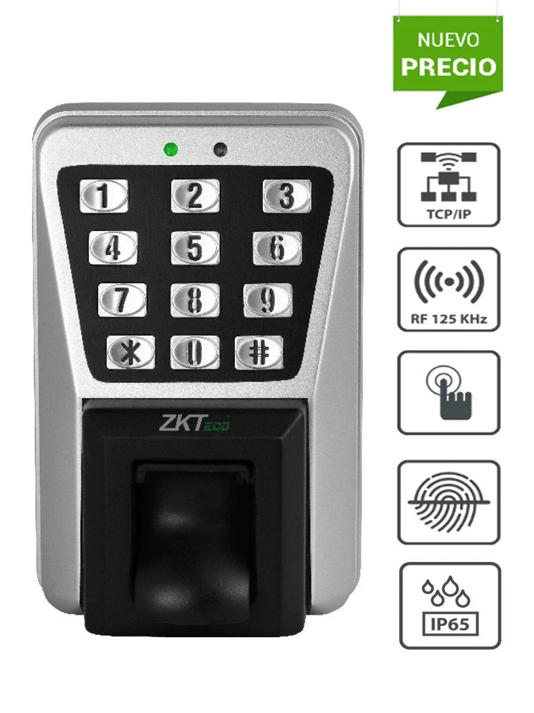 ZKTECO MA500 - CONTROL DE ACCESO Y ASISTENCIA PROFESIONAL / 3,000 HUELLAS / 30,000 TARJETAS RFID / CONEXIÓN TCPIP / IP65 / COMPATIBLE CON SOFTWARE GRATUITO ZK ACCESS 3.5-Huella-ZKTECO-Bsai Seguridad & Controles