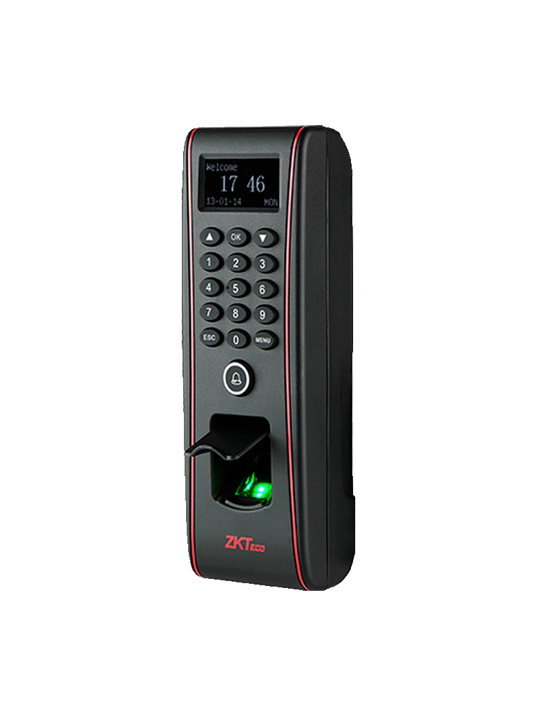 ZKTECO TF1700 - CONTROL DE ACCESO SEMI-EXTERIOR DE HUELLA, TARJETA Y CONTRASEÑA / SOPORTA 3000 HUELLAS, 10000 TARJETAS RFID / ALMACENA 30000 REGISTROS / CONEXIÓN TCPIP / USB / COMPATIBLE CON SOFTWARE ZK ACCESS 3.5-Huella-ZKTECO-Bsai Seguridad & Controles