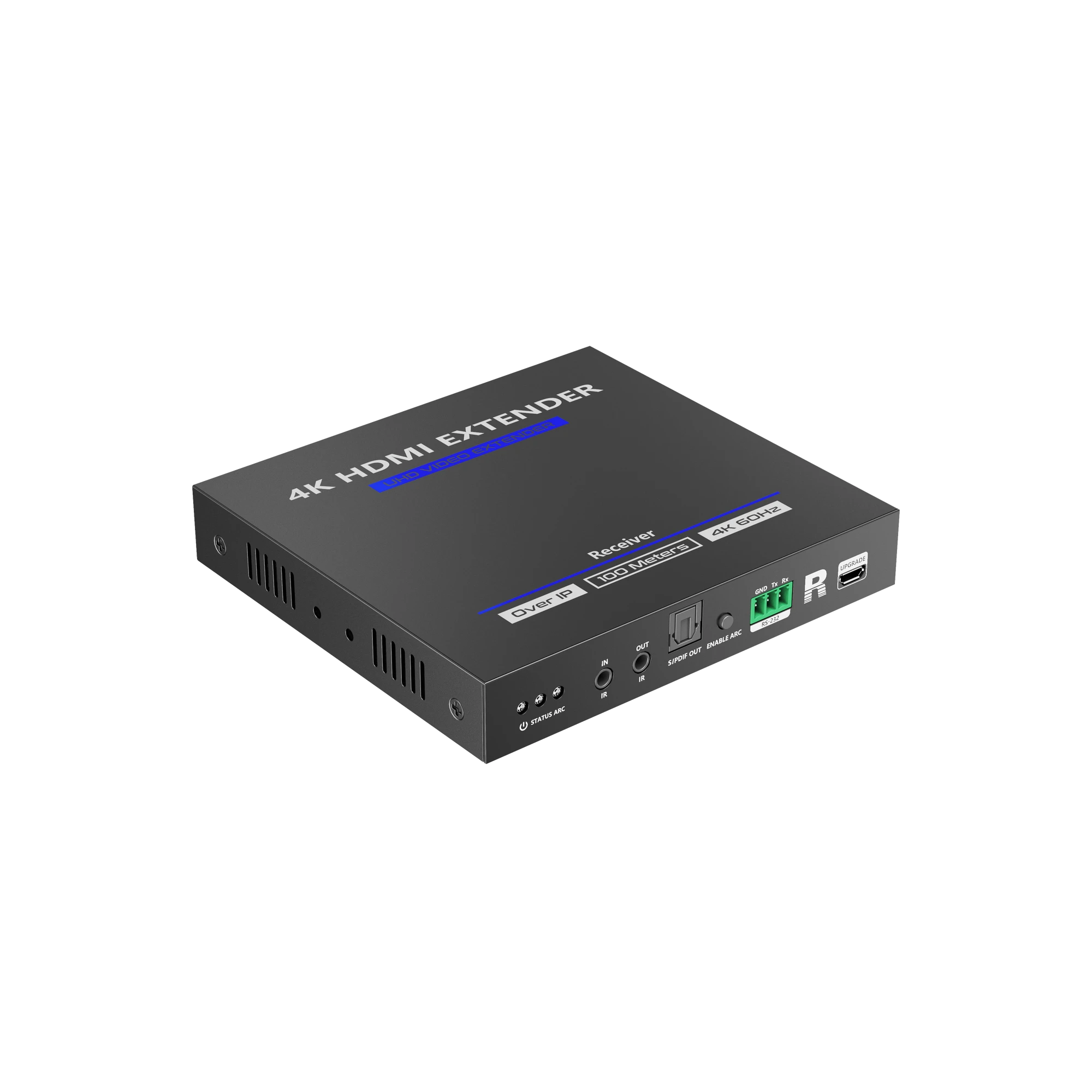 RECEPTOR COMPATIBLE PARA KITS TT592 / RESOLUCIÓN 4K@60HZ / CAT 5E/6 / DISTANCIA DE 100 M / IPCOLOR / CONTROL IR / CERO LATENCIA / COMPATIBLE CON SWITCH GIGABIT.-Audio, Video y Voceo-EPCOM TITANIUM-Bsai Seguridad & Controles