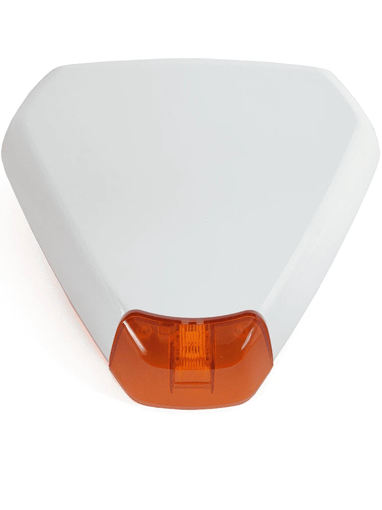 RISCO RWS50 - SIRENA TRIANGULAR EXTERIOR INALAMBRICA / ESTROBOSCOPICA / 433 MHZ / COMPATIBLE CON WICOMM-LIGTHSYS-PROSYS PLUS-Sirenas-RISCO-Bsai Seguridad & Controles