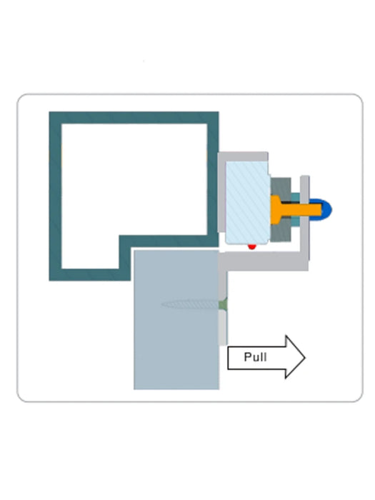 YLI MBK180NZL - SOPORTE DE FIJACION DE ELECTROIMAN PARA PUERTA CON APERTURA INTERIOR DE 180 KG TIPO ZL / COMPATIBLE CON YM180NLED-Accesorios-YLI ELECTRONIC-YLE0890001-Bsai Seguridad & Controles