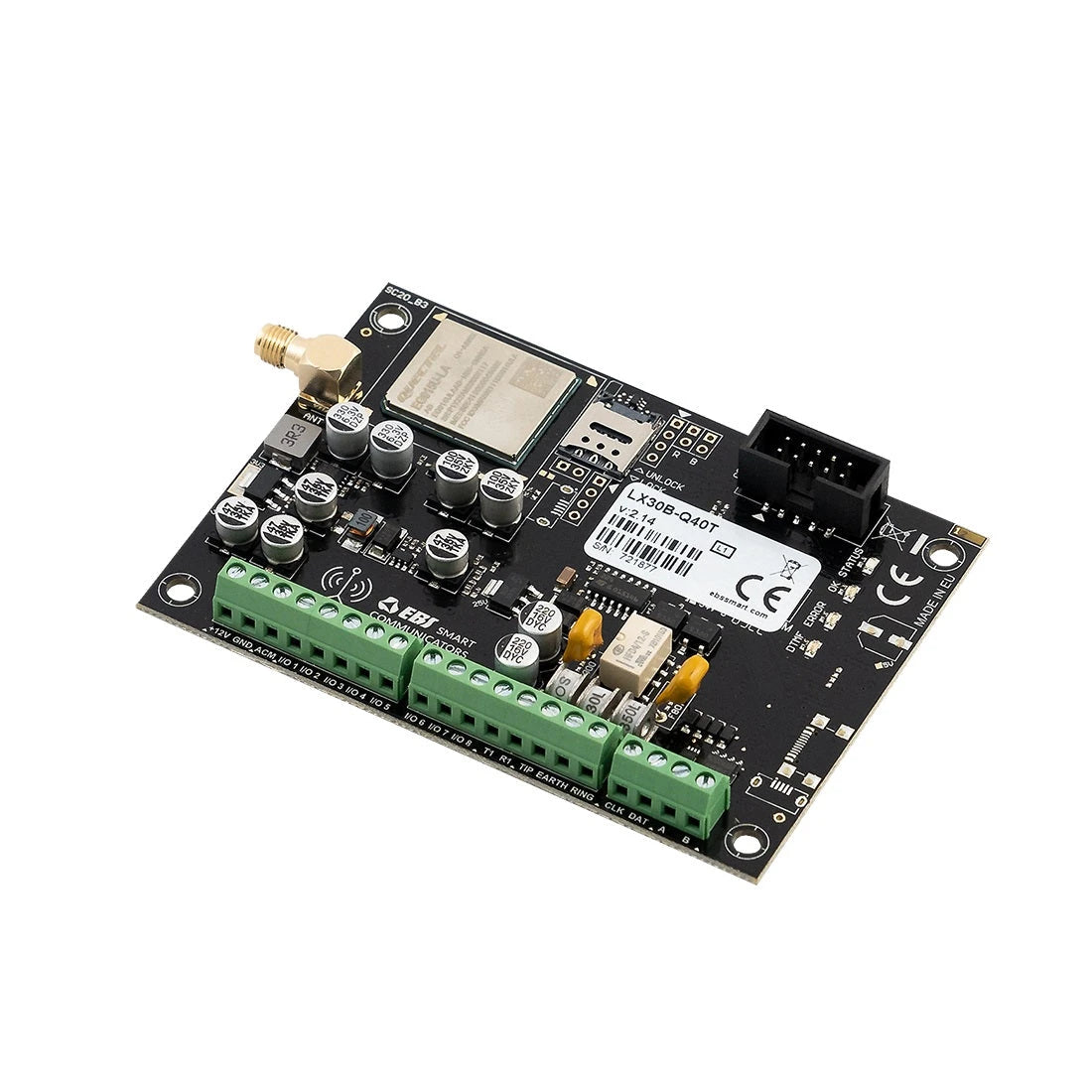 COMUNICADOR UNIVERSAL CON RESPALDO DE LÍNEA TELEFÓNICA PARA PÁNELES DE ALARMA EN FORMATO CONTACT ID O SIA. MARCA EBS, MODELO LX30B, 8 PUERTOS PARA USAR COMO ENTRADAS O SALIDAS OPERA DESDE 2G A 4G. CON BUS DE DATOS COMPATIBLE CON DSC, PARADOX Y RESIDEO....-Paneles y Teclados-EBS-Bsai Seguridad & Controles