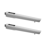 KIT DE OPERADORES FAAC S418 PARA PUERTAS ABATIBLES DE HASTA 2.7M Y 300KG / CON CAPACIDAD DE RESPALDO DE BATERÍAS Y DESBLOQUEO MANUAL-Acceso Vehicular-FAAC-Bsai Seguridad & Controles