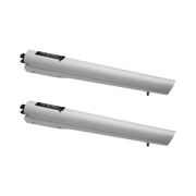 KIT DE OPERADORES FAAC S418 PARA PUERTAS ABATIBLES DE HASTA 2.7M Y 300KG / CON CAPACIDAD DE RESPALDO DE BATERÍAS Y DESBLOQUEO MANUAL-Acceso Vehicular-FAAC-Bsai Seguridad & Controles