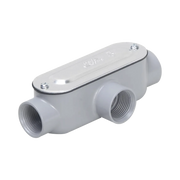CAJA CONDULET TIPO T DE 1/2" (12.7 MM) / CON TAPA Y EMPAQUE.-Canalización-HUBBELL TAYMAC-Bsai Seguridad & Controles