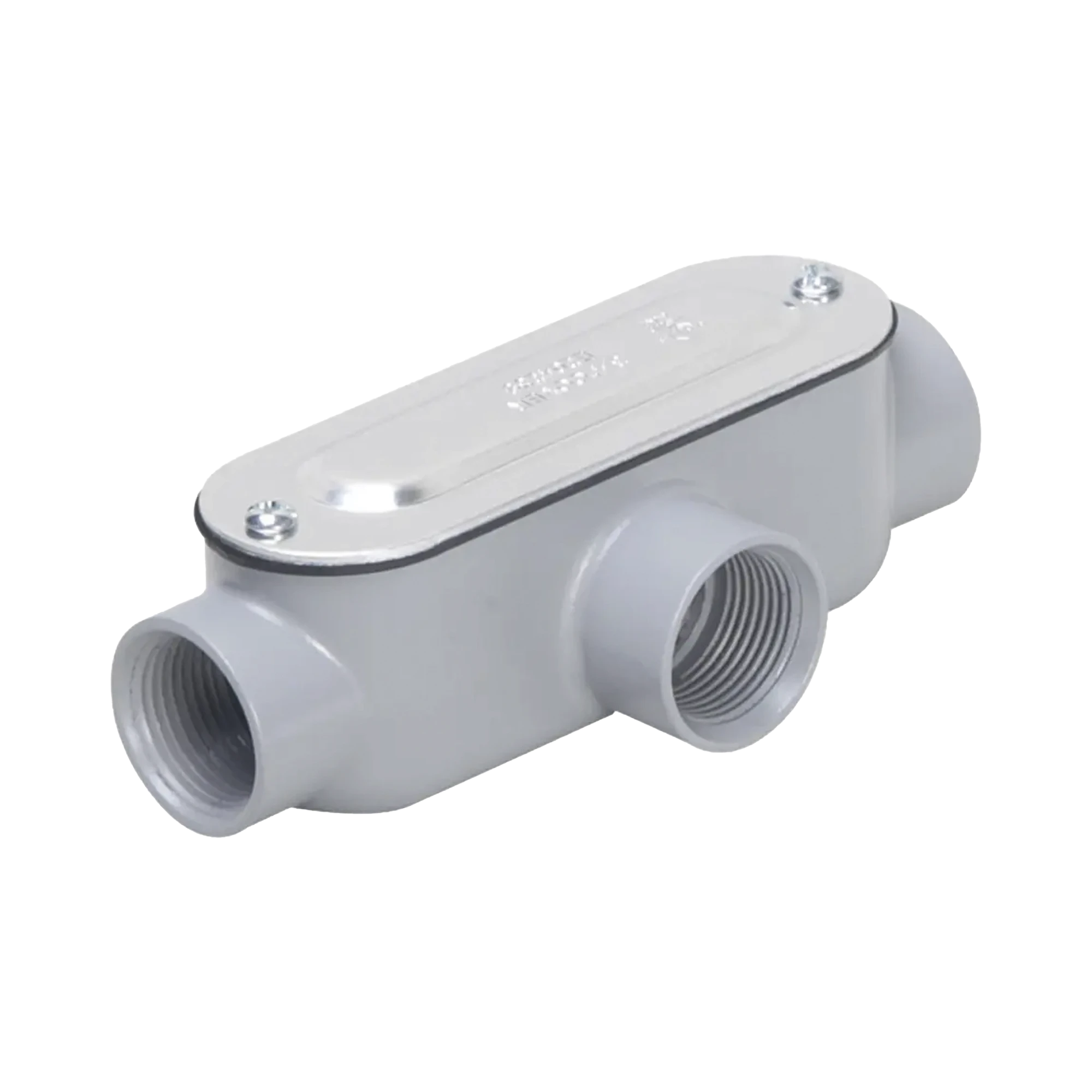 CAJA CONDULET TIPO T DE 1/2" (12.7 MM) / CON TAPA Y EMPAQUE.-Canalización-HUBBELL TAYMAC-Bsai Seguridad & Controles