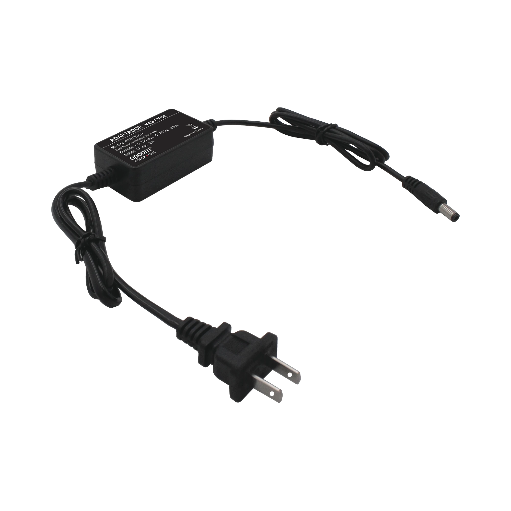 FUENTE DE PODER 12 VCC / 2 A / VOLTAJE DE ENTRADA DE 100-240 VCA / CON TERMINALES DE EXTENSIÓN-Fuentes de Alimentación-EPCOM POWERLINE-Bsai Seguridad & Controles