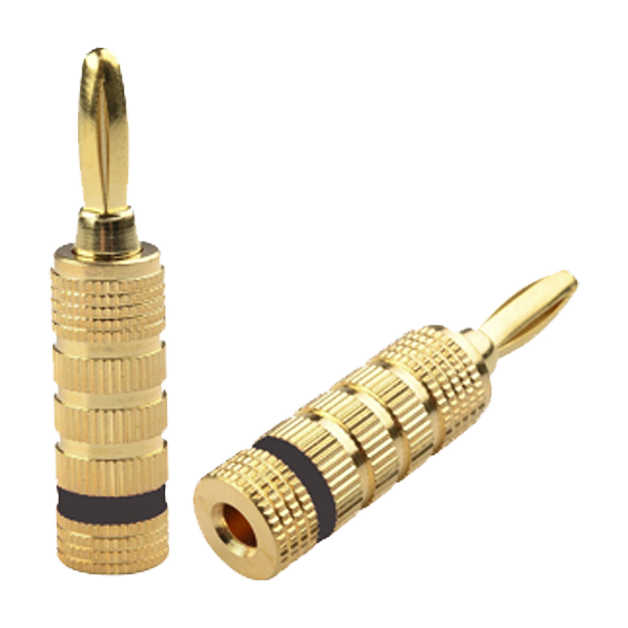 CONECTOR BANANA TIPO TORNILLO PARA BOCINAS | INSTALACIONES PROFESIONALES DE AUDIO | CHAPADO EN ORO | COLOR NEGRO-Megafonia y Audioevacuacion-EPCOM PROAUDIO-Bsai Seguridad & Controles