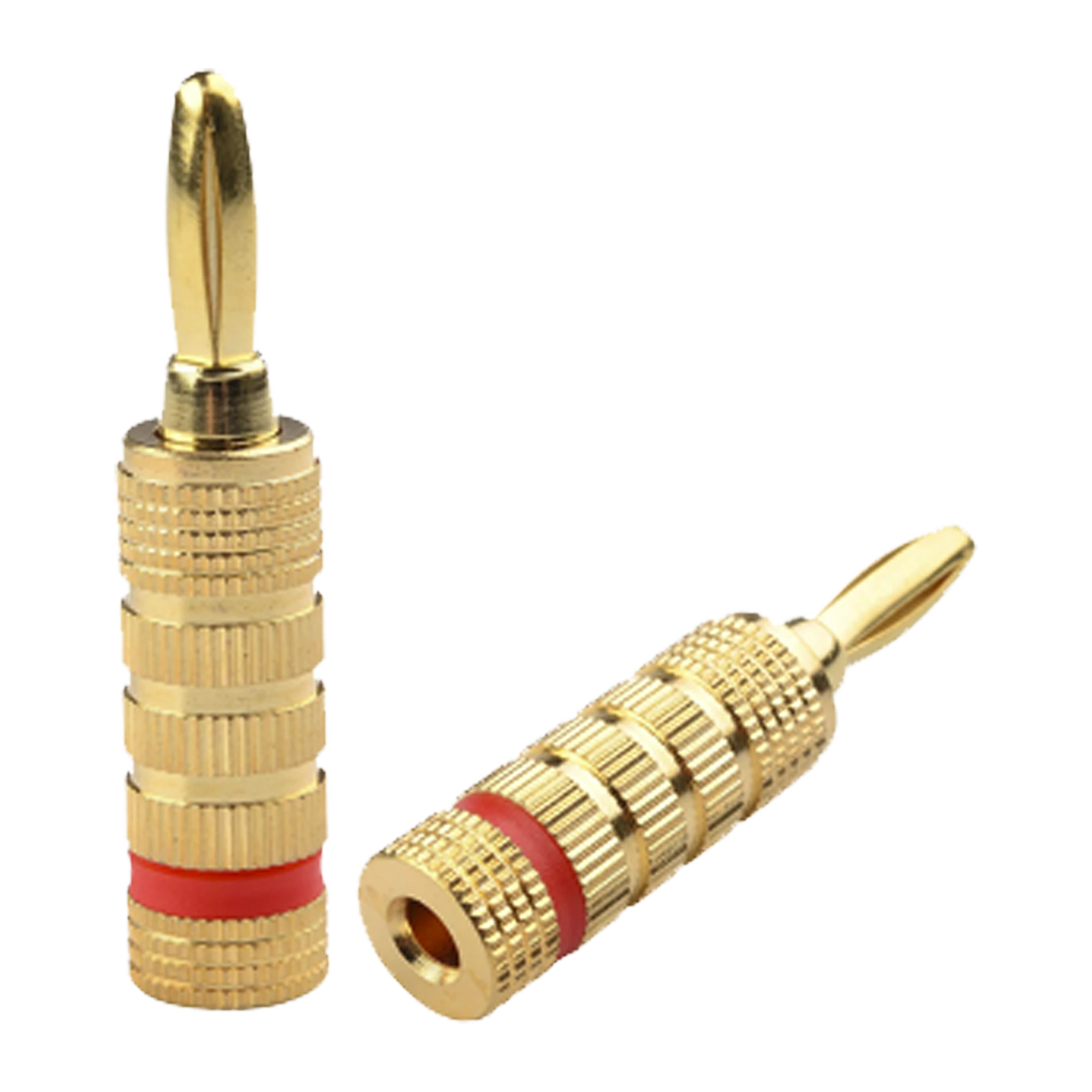 CONECTOR BANANA TIPO TORNILLO PARA BOCINAS | INSTALACIONES PROFESIONALES DE AUDIO | CHAPADO EN ORO | COLOR ROJO-Megafonia y Audioevacuacion-EPCOM PROAUDIO-Bsai Seguridad & Controles
