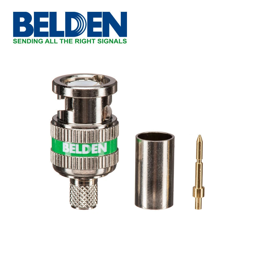 CONECTOR BNC BELDEN 1694ABHD3 PARA SDI-HD EN COAXIAL RG6. TIPO DE COMPRESION: 3 PIEZAS TRADICIONAL-Coaxial-BELDEN-Bsai Seguridad & Controles
