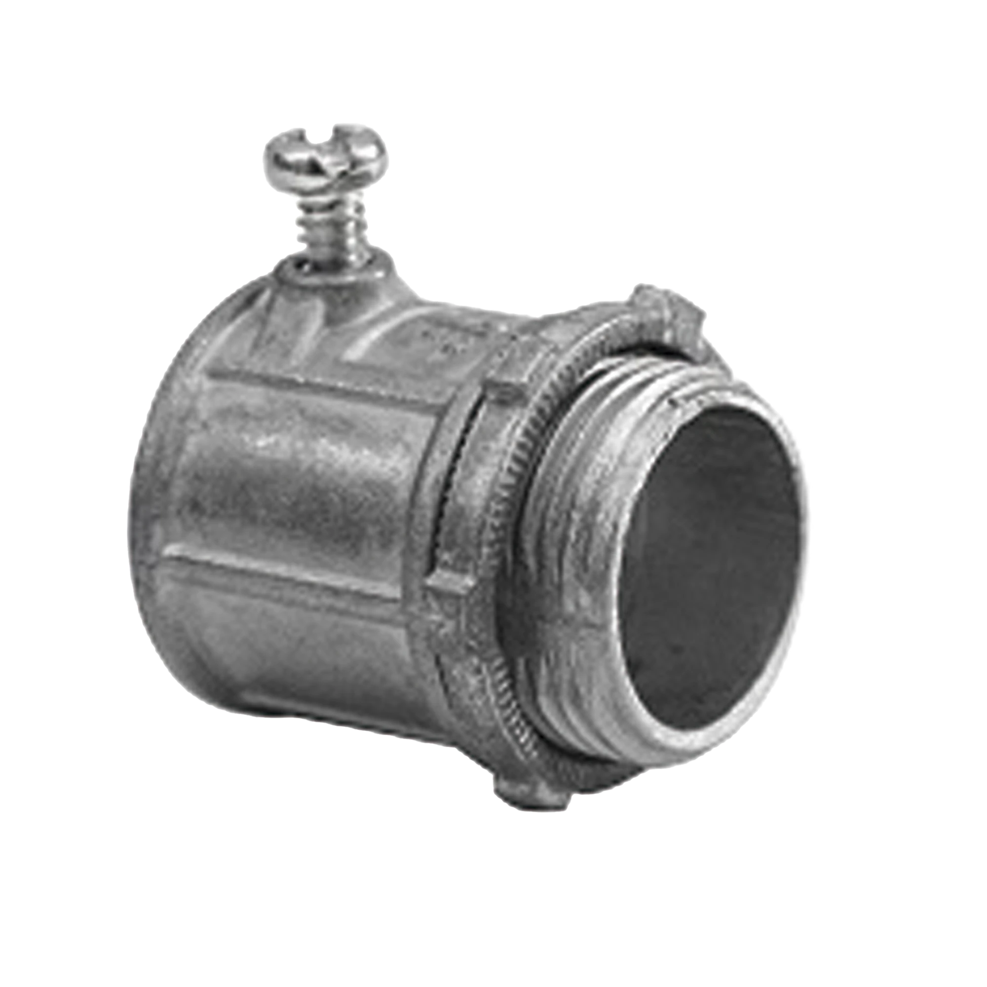 CONECTOR DE 1" PARA TUBO PARED DELGADA CON TORNILLOS OPRESORES.-Canalización-ANCLO-Bsai Seguridad & Controles