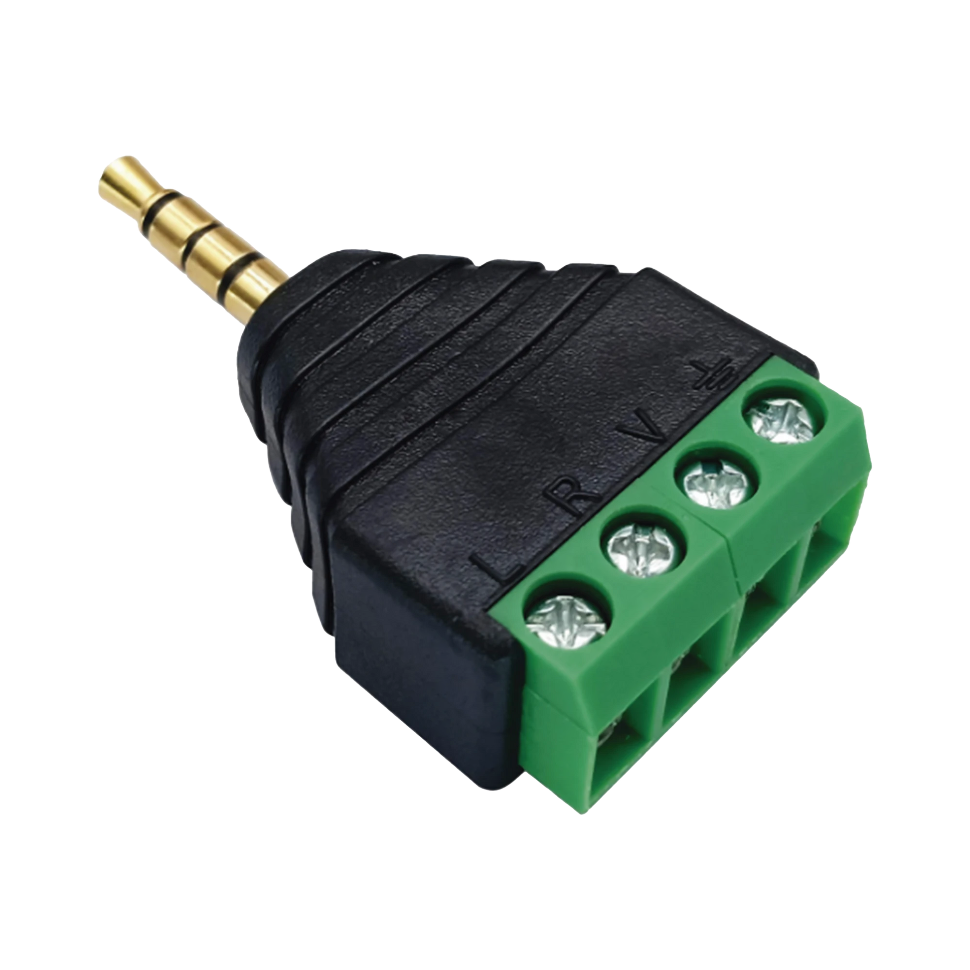 CONECTOR DE AUDIO DE 3.5MM MACHO A TERMINAL DE TORNILLO DE 4 PINES-Audio residencial/Comercial-EPCOM PROAUDIO-Bsai Seguridad & Controles