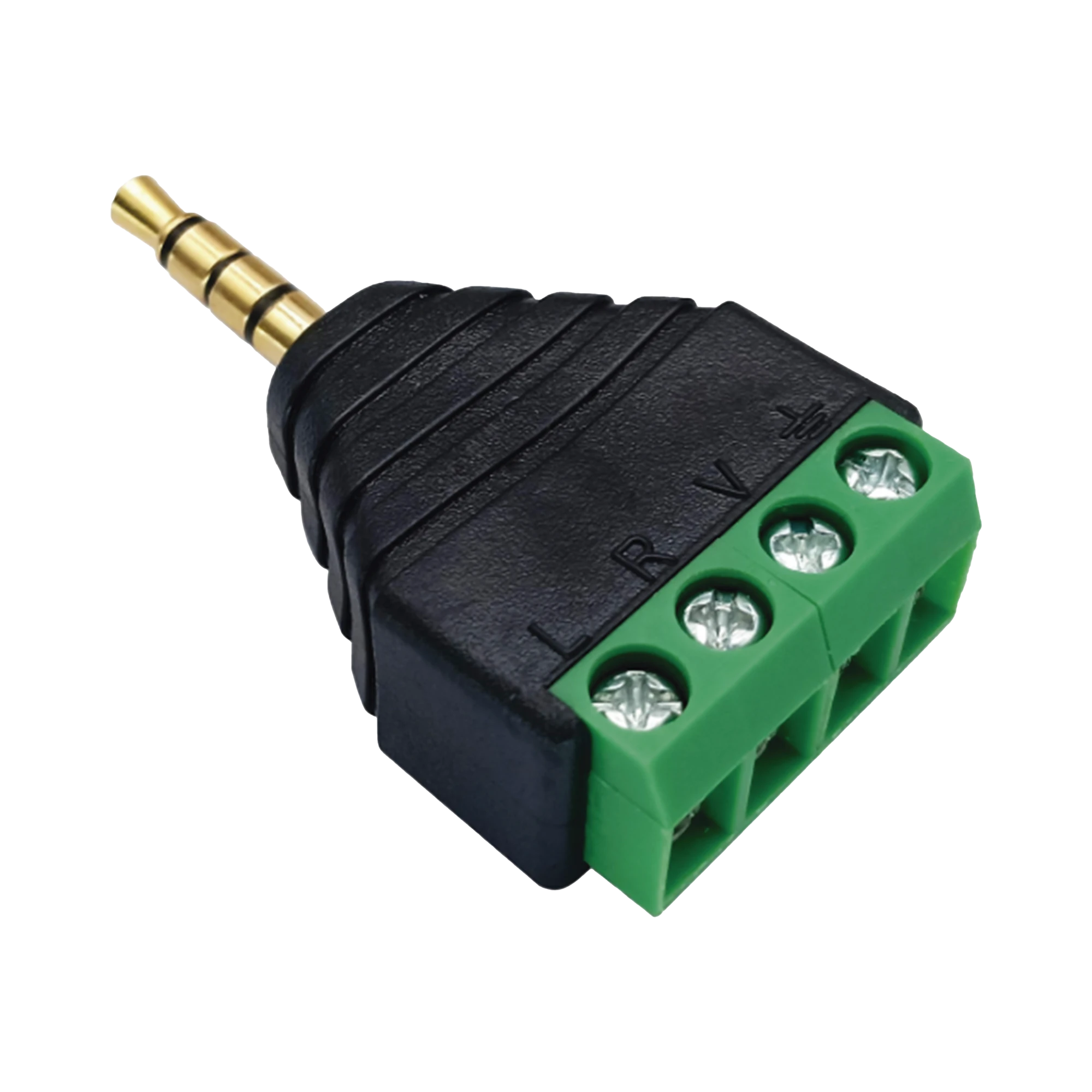 CONECTOR DE AUDIO DE 3.5MM MACHO A TERMINAL DE TORNILLO DE 4 PINES-Audio residencial/Comercial-EPCOM PROAUDIO-Bsai Seguridad & Controles