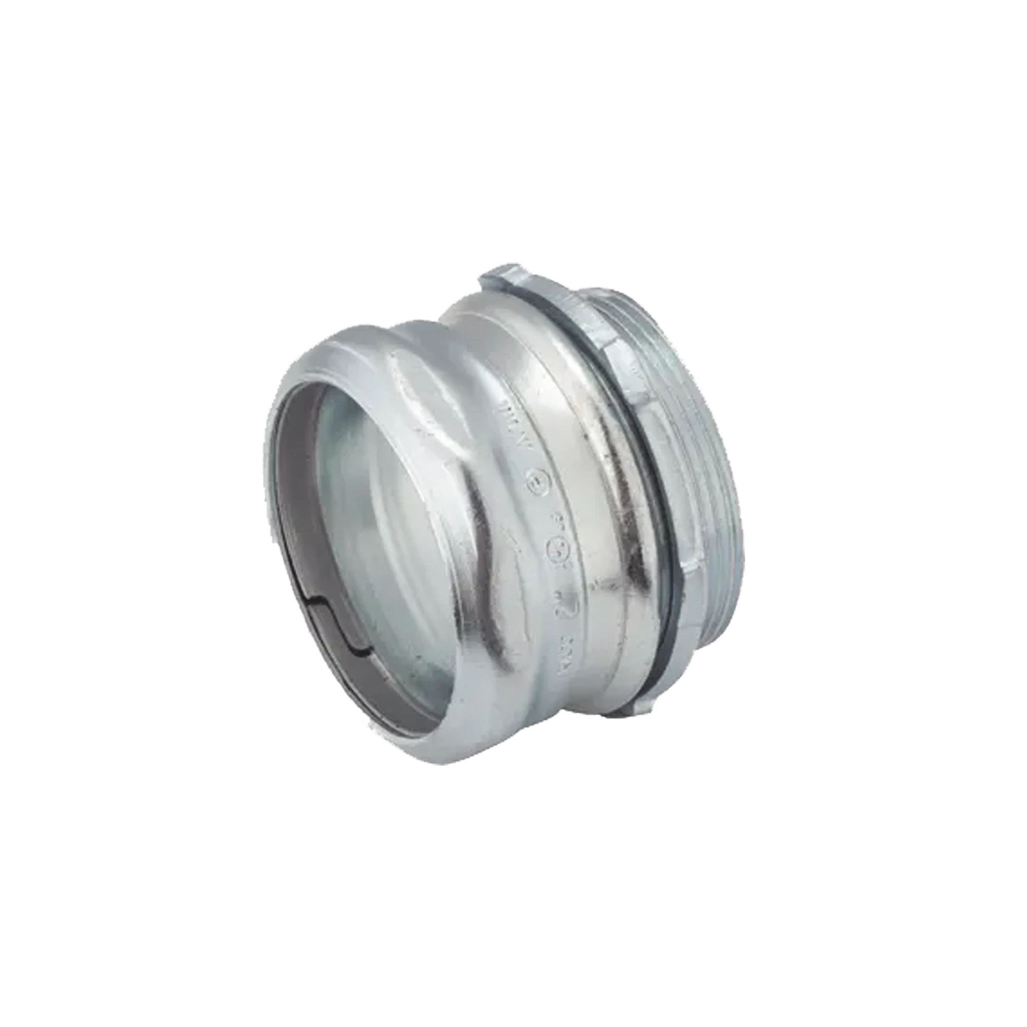 CONECTOR DE COMPRESIÓN DE ACERO GALVANIZADO PARA PARED DELGADA DE 2".-Canalización-HUBBELL-Bsai Seguridad & Controles