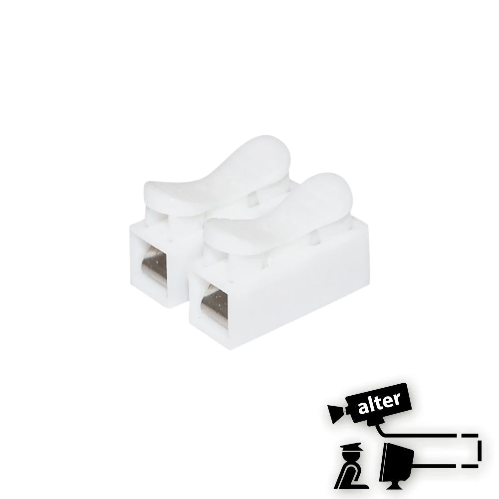 CONECTOR DE EMPALME RÁPIDO 2 TERMINALES ALTER ALT-CN2 COLOR BLANCO PARA CABLE DE ALARMA CALIBRE 22, ACCESO Y CONTROL-Adaptadores-ALTER-Bsai Seguridad & Controles