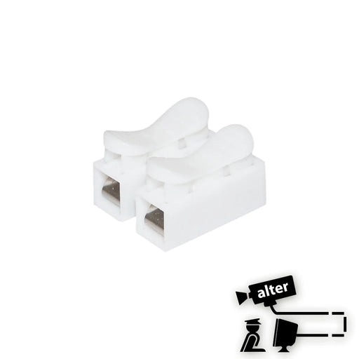 CONECTOR DE EMPALME RÁPIDO 2 TERMINALES ALTER ALT-CN2 COLOR BLANCO PARA CABLE DE ALARMA CALIBRE 22, ACCESO Y CONTROL-Adaptadores-ALTER-ALT-CN2-Bsai Seguridad & Controles