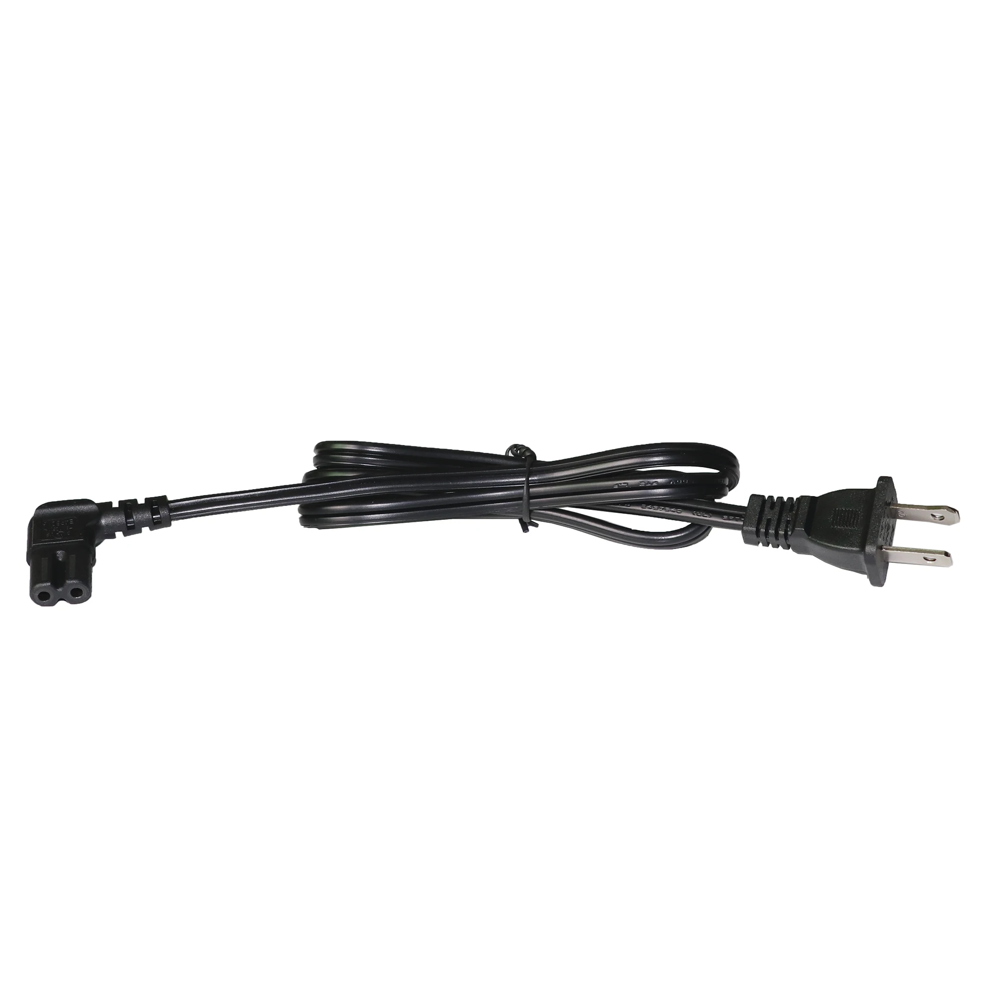 CABLE DE ALIMENTACIÓN ELÉCTRICA PARA 120-240 VCA / 1 METRO / 2 CLAVIJAS TIPO AMERICANO / CONECTOR EN FORMA TIPO L-Cableado-EPCOM POWERLINE-Bsai Seguridad & Controles