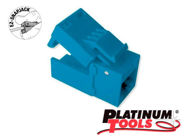CONECTOR EZ-SNAPJACK CAT5E PLATINUM TOOLS 705BL-1 AZUL-Canalizacion-PLATINUM TOOLS-Bsai Seguridad & Controles