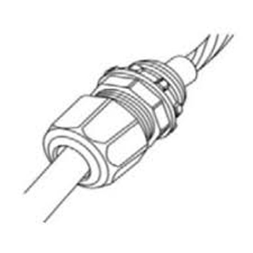 CONECTOR GLÁNDULA CON CONTRATUERCA PLÁSTICO DE 13 MM.-Canalización-ANCLO-ANC-CGN-12-Bsai Seguridad & Controles