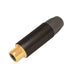 CONECTOR HEMBRA RCA | CARCASA ENCHAPADA EN NEGRO | CONTACTO ENCHAPADO EN ORO | CABLE OD 3.5-6.5MM-Audio, Video y Voceo-SEETRONIC-MT390-Bsai Seguridad & Controles