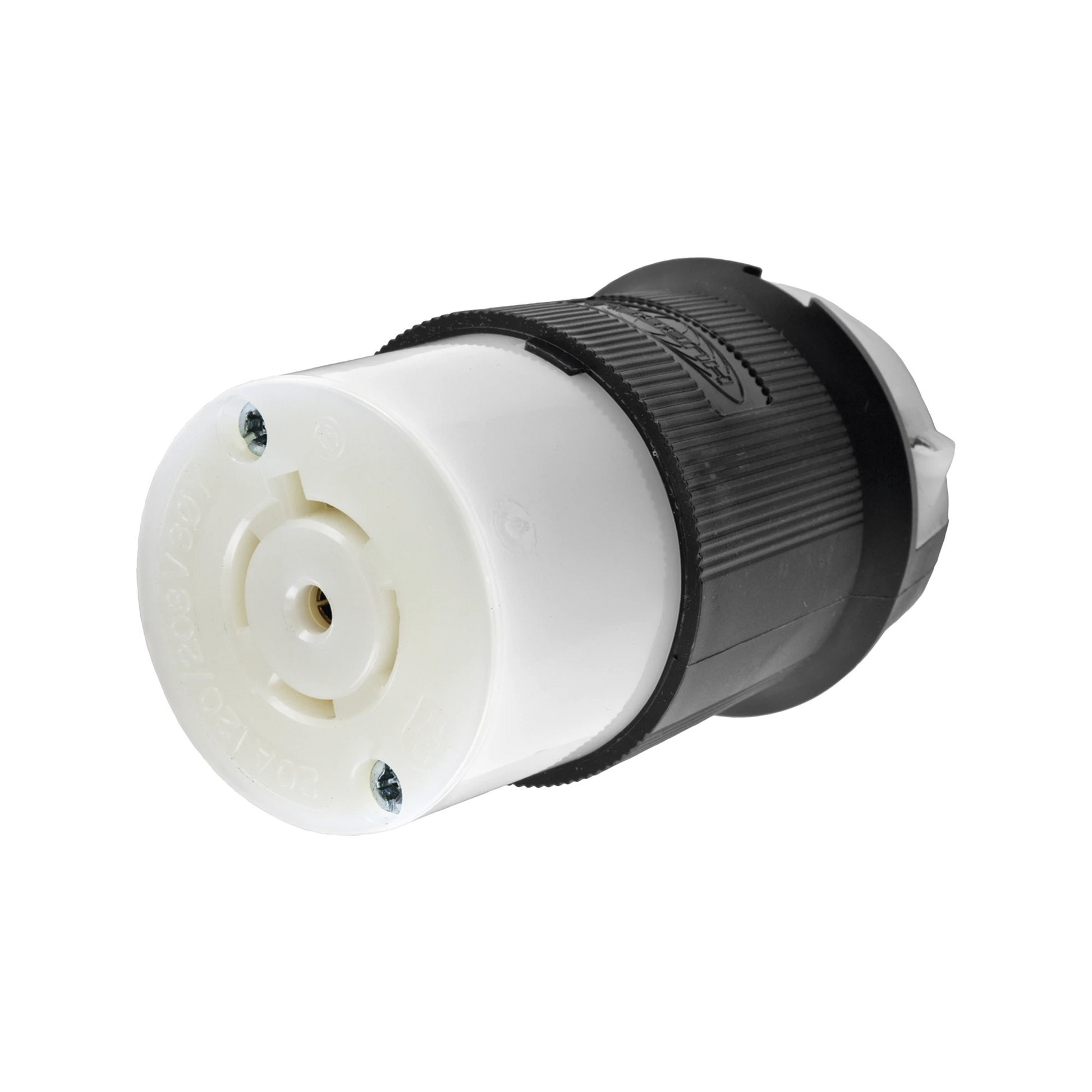CONECTOR INDUSTRIAL CON BLOQUEO DE MEDIA VUELTA / 20 A 120/208 V CA / 4 POLOS 5 HILOS / COLOR BLANCO Y NEGRO / NEMA L21-20R/ GRADO INDUSTRIAL.-Cables y Conectores-HUBBELL-HUB-HBL-2513-Bsai Seguridad & Controles