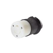 CONECTOR INDUSTRIAL CON BLOQUEO DE MEDIA VUELTA / 20 A 125 V CA / 2 POLOS 3 HILOS / NEMA L5-20R / COLOR BLANCO Y NEGRO.-HUBBELL-Bsai Seguridad & Controles