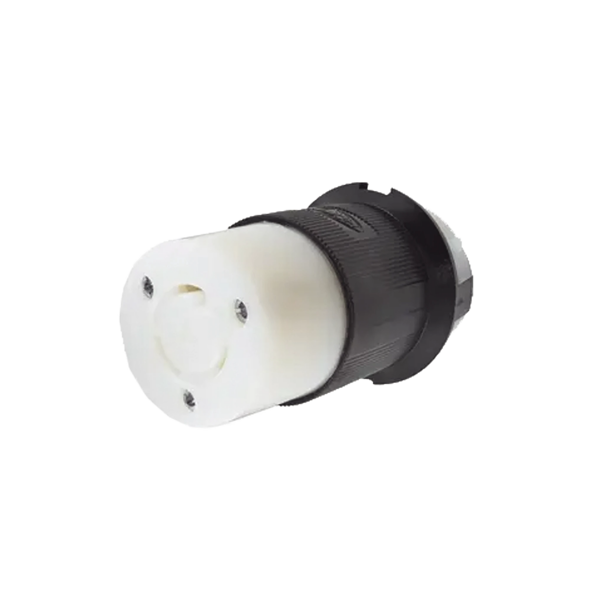 CONECTOR INDUSTRIAL CON BLOQUEO DE MEDIA VUELTA / 20 A 125 V CA / 2 POLOS 3 HILOS / NEMA L5-20R / COLOR BLANCO Y NEGRO.-HUBBELL-Bsai Seguridad & Controles