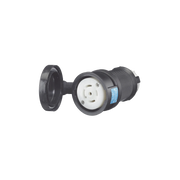 CONECTOR INDUSTRIAL CON BLOQUEO DE MEDIA VUELTA / 30 A 120/208 V CA / NEMA L21-30R / 4 POLOS 5 HILOS / COLOR BLANCO Y NEGRO / / GRADO INDUSTRIAL.-Cables y Conectores-HUBBELL-Bsai Seguridad & Controles