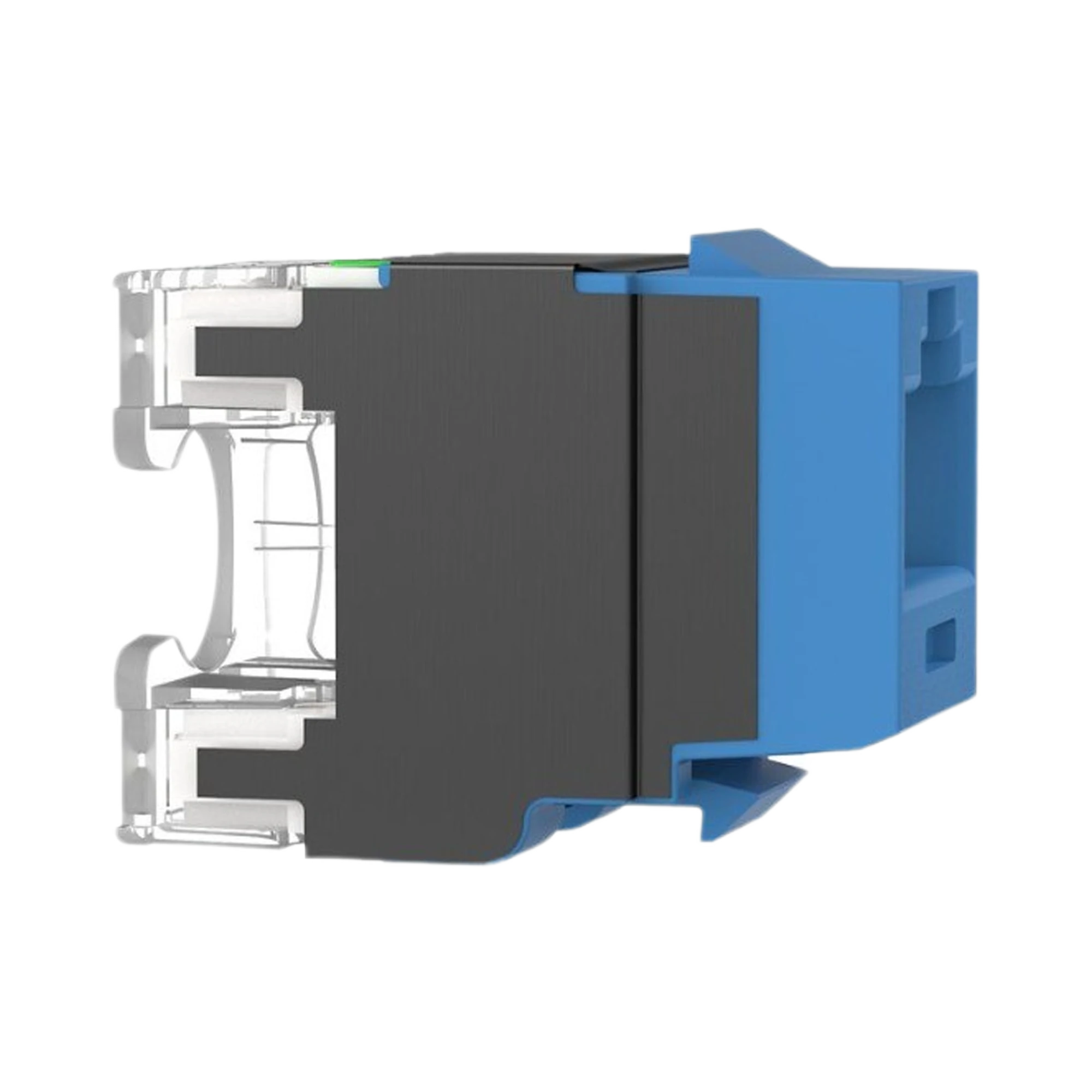CONECTOR JACK ESTILO 110 (DE IMPACTO), TIPO KEYSTONE, CATEGORÍA 6A, DE 8 POSICIONES Y 8 CABLES, COLOR AZUL-Cableado de Cobre-PANDUIT-Bsai Seguridad & Controles