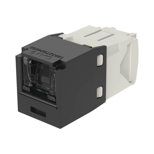 CONECTOR JACK RJ45 ESTILO TG CON VENTANA, MINI-COM, CATEGORÍA 6, DE 8 POSICIONES Y 8 CABLES, COLOR NEGRO-Cableado-PANDUIT-Bsai Seguridad & Controles
