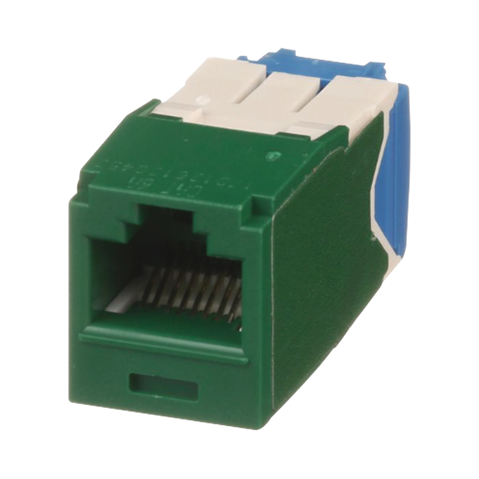 CONECTOR JACK RJ45 ESTILO TG, MINI-COM, CATEGORÍA 6A, DE 8 POSICIONES Y 8 CABLES, COLOR VERDE-Jacks / Plugs-PANDUIT-Bsai Seguridad & Controles
