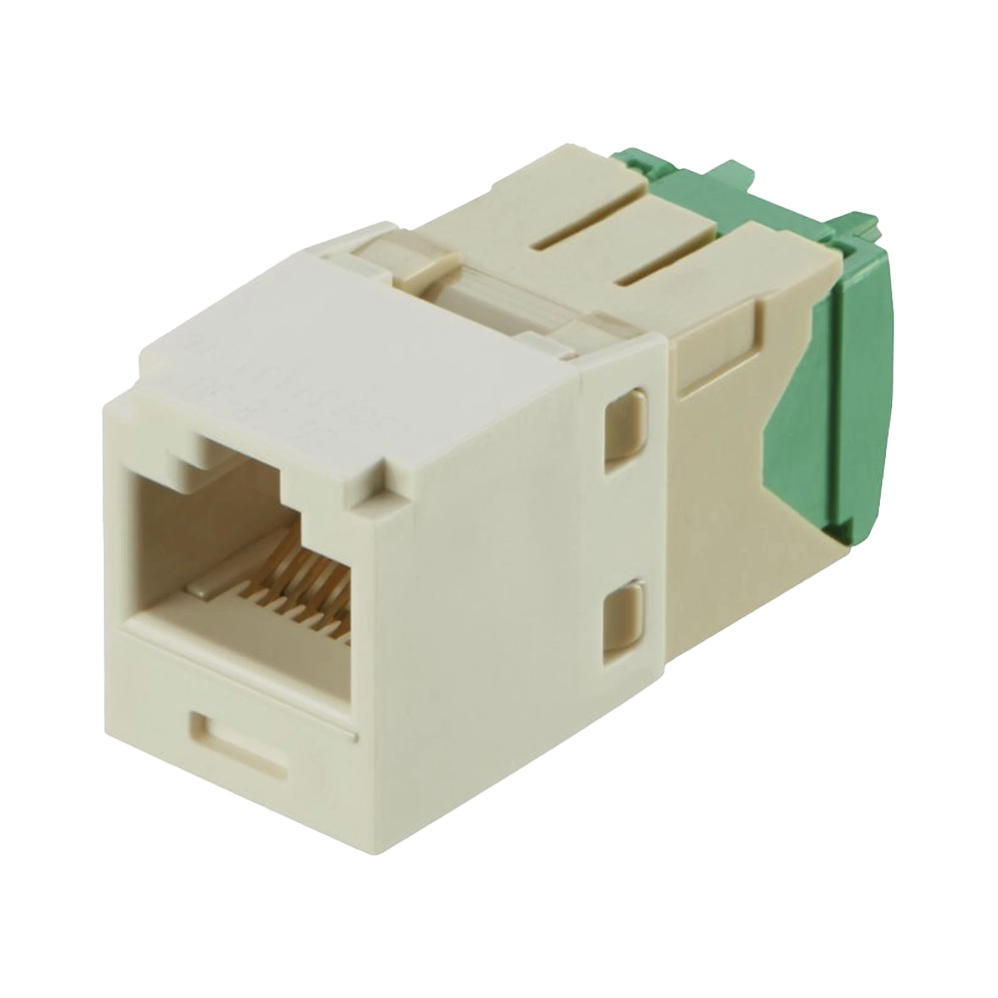 CONECTOR JACK RJ45 ESTILO TG, MINI-COM, CATEGORÍA 6, DE 8 POSICIONES Y 8 CABLES DE CALIBRE 28/30 AWG, COLOR BLANCO-Cables y Conectores-PANDUIT-CJT688TGWH-Bsai Seguridad & Controles