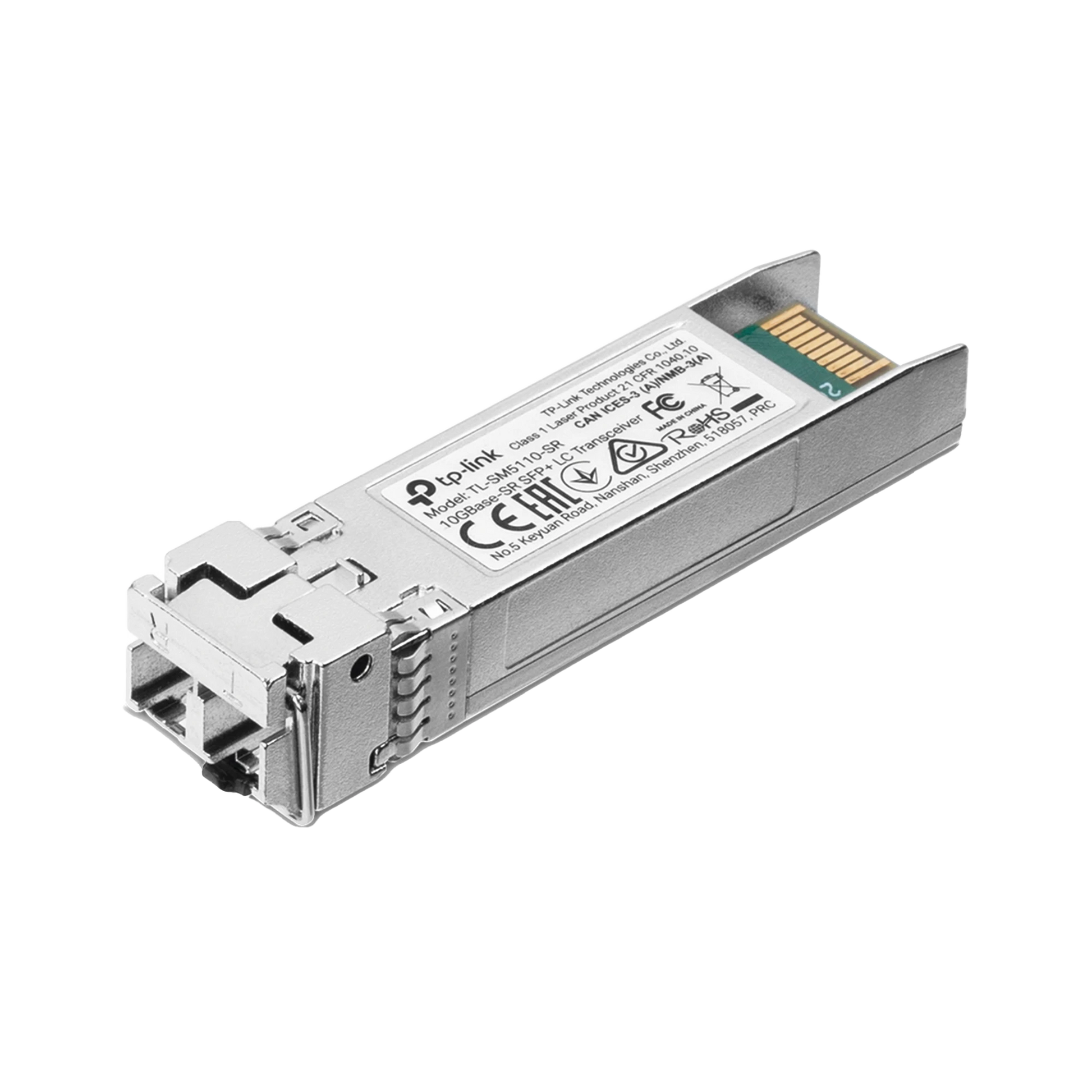 TRANSCEPTOR MINI-GBIC SFP+ / DUPLEX MULTIMODO 10GBASE / DISTANCIA 300 METROS / CONECTOR LC-Networking-TP-LINK-Bsai Seguridad & Controles