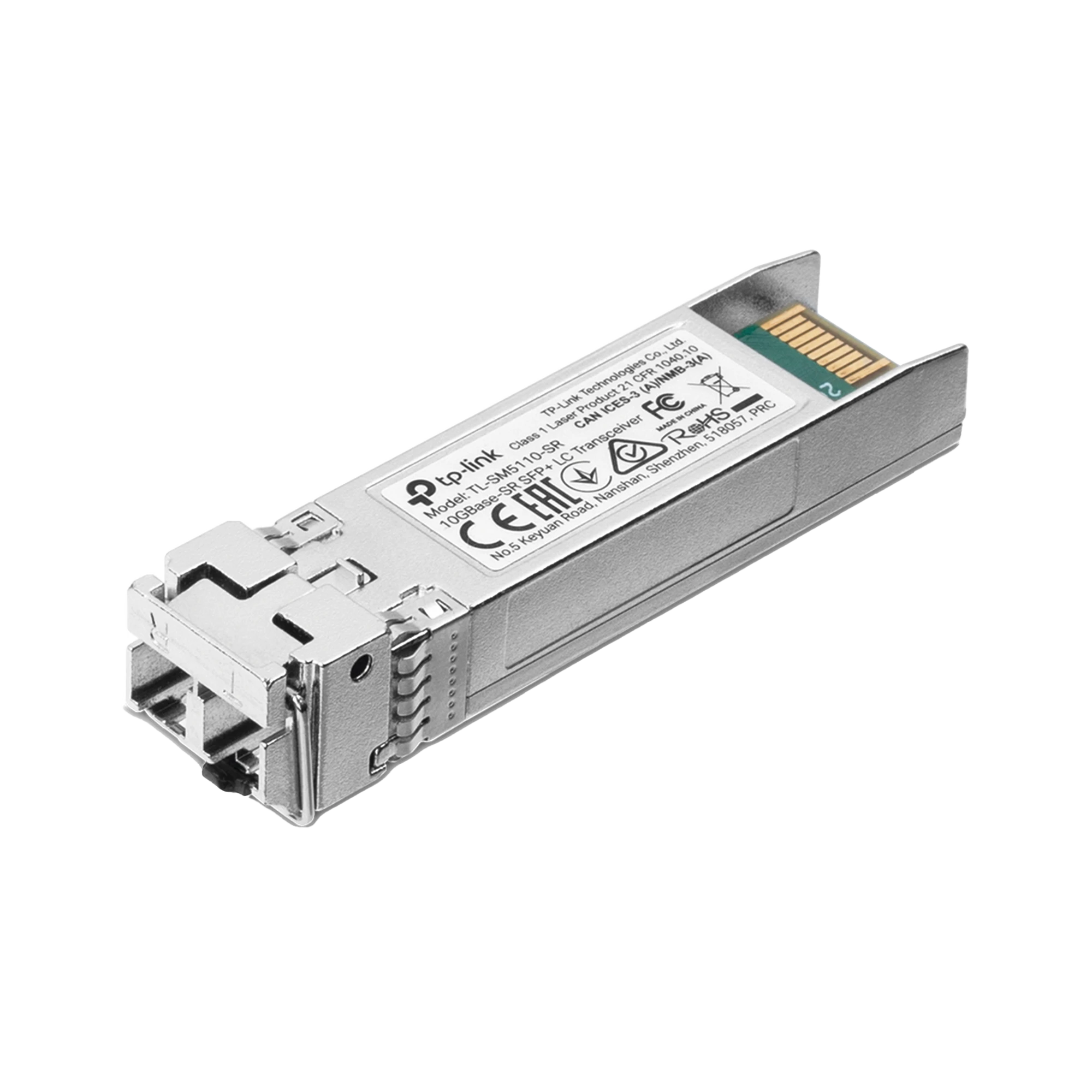 TRANSCEPTOR MINI-GBIC SFP+ / DUPLEX MULTIMODO 10GBASE / DISTANCIA 300 METROS / CONECTOR LC-Networking-TP-LINK-Bsai Seguridad & Controles
