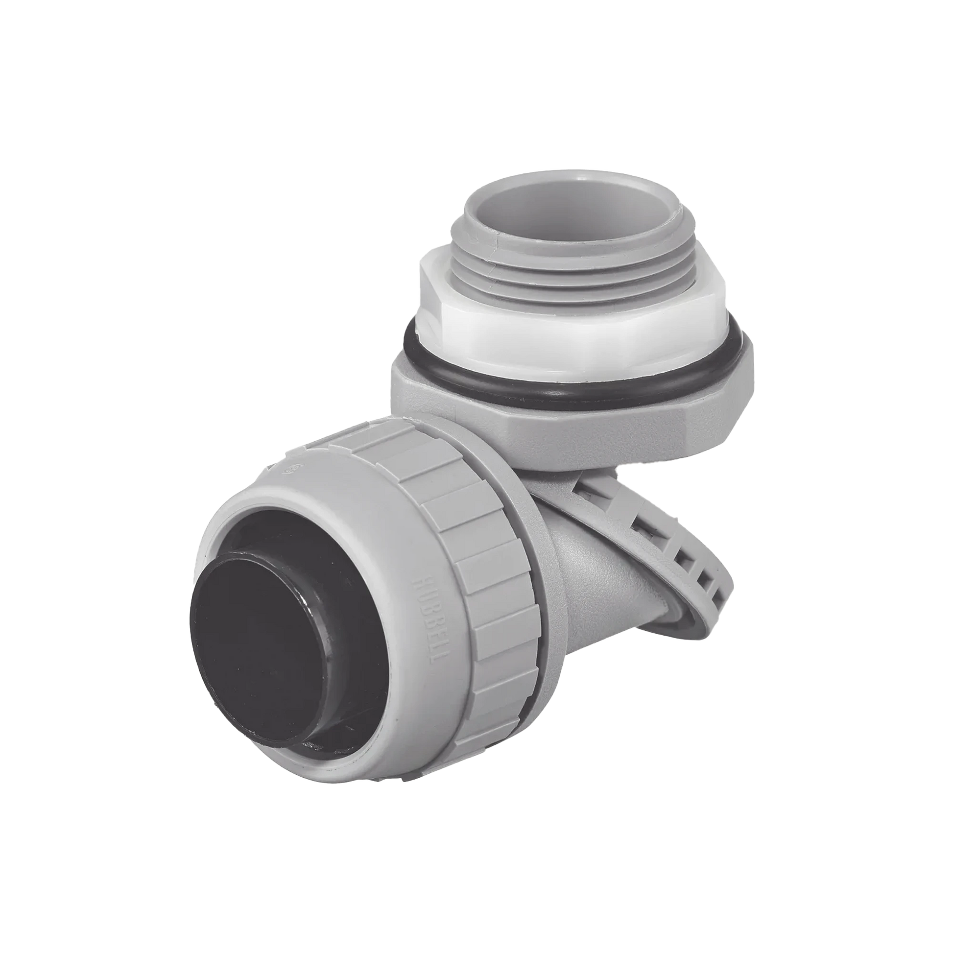CONECTOR MULTI POSICIÓN DE NYLON DE 1" PARA TUBERÍA LIQUIDTIGHT POLYTUFF.-Canalización-HUBBELL-HUB-PS1009-NGY-Bsai Seguridad & Controles