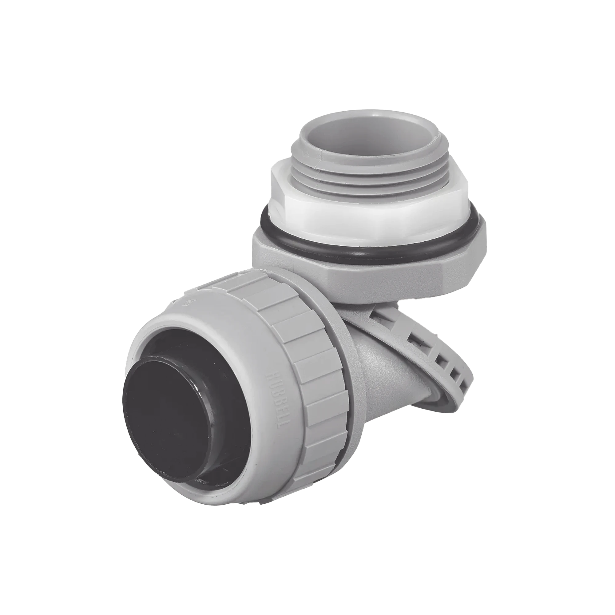 CONECTOR MULTI POSICIÓN DE NYLON DE 1" PARA TUBERÍA LIQUIDTIGHT POLYTUFF.-Canalización-HUBBELL-HUB-PS1009-NGY-Bsai Seguridad & Controles