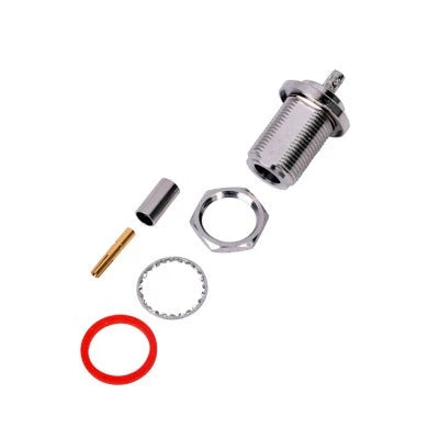 CONECTOR N HEMBRA HERMÉTICO, MONTAJE FRONTAL PARA PANEL EN 2D PLANO.-Conectores-RF INDUSTRIES,LTD-Bsai Seguridad & Controles