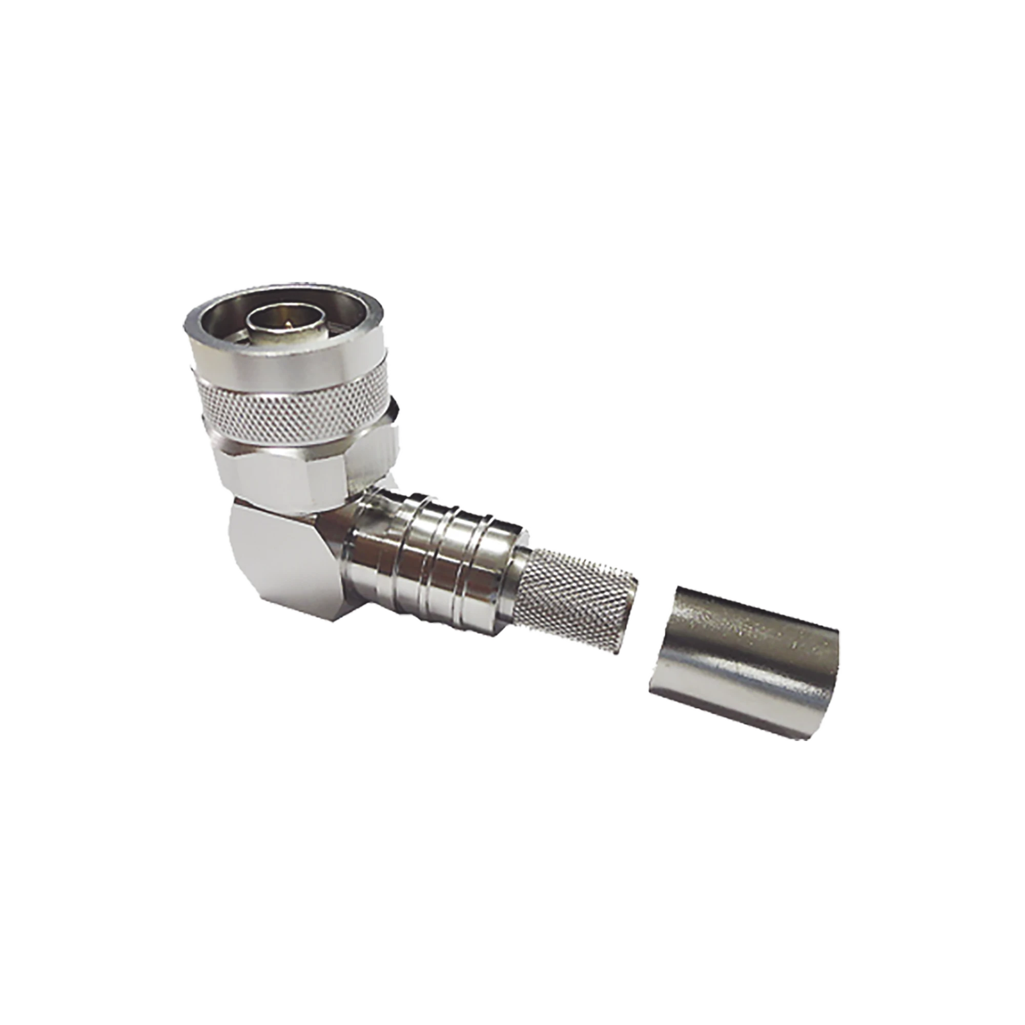 CONECTOR N MACHO ANGULO RECTO, PLEGABLE HEX. CON PIN CAUTIVO PARA CABLES TIPO RG8-Conectores-TIMES MICROWAVE-Bsai Seguridad & Controles