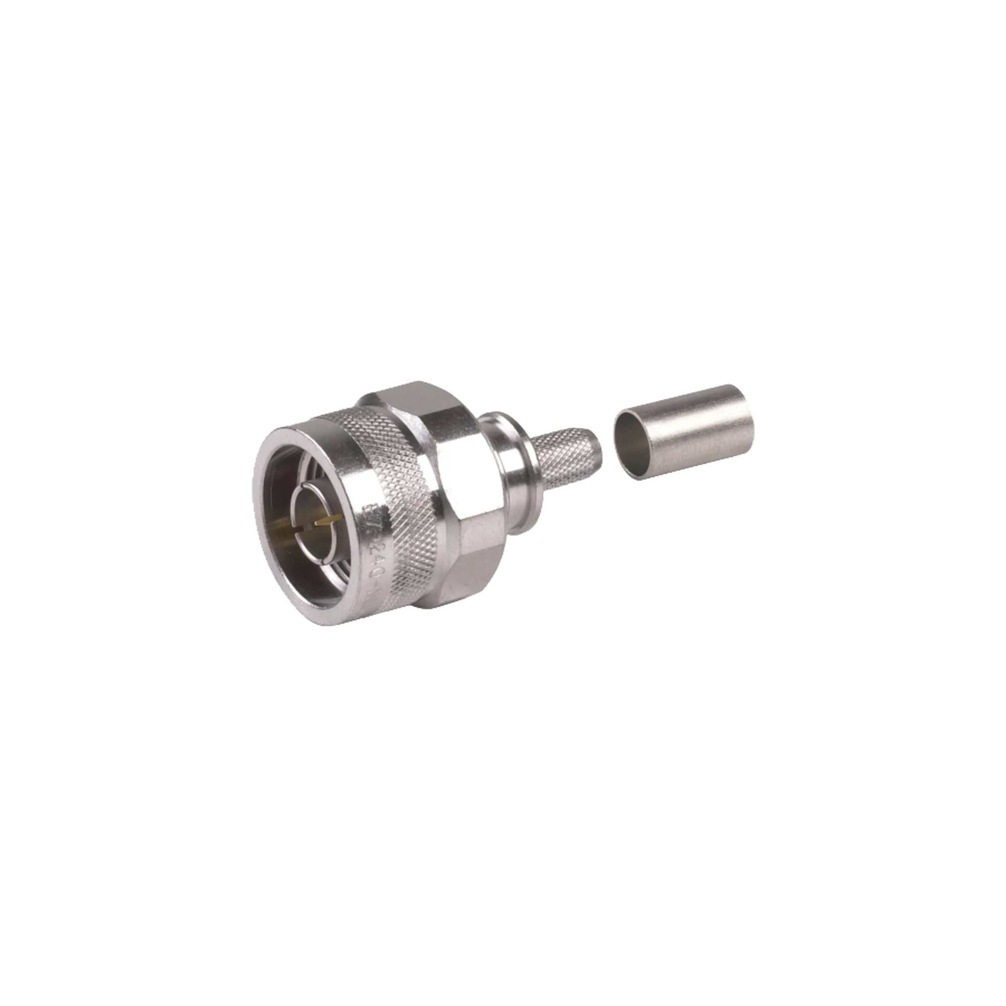 CONECTOR N MACHO PLEGABLE CON PIN CAUTIVO PARA CABLES RG8X, LMR240, 9258.-Conectores-TIMES MICROWAVE-Bsai Seguridad & Controles