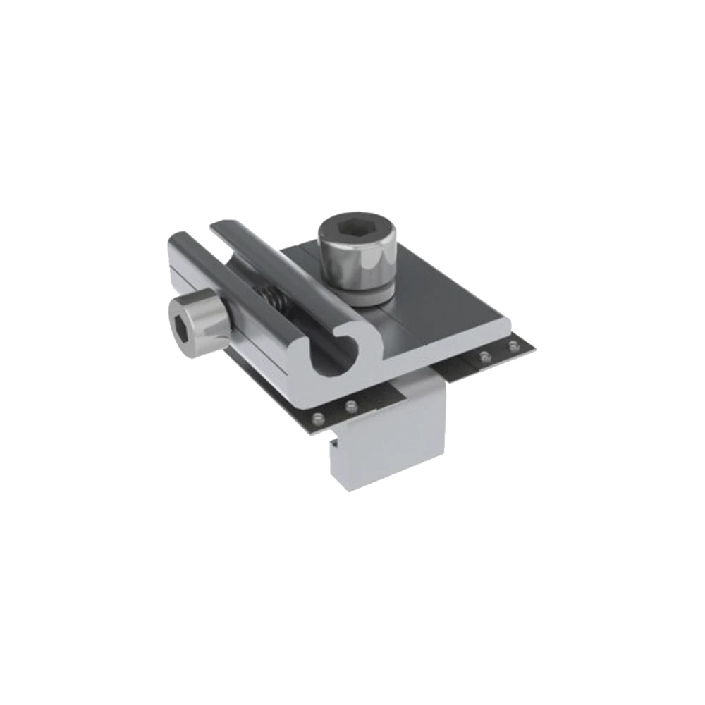 CONECTOR PARA CONEXIÓN A TIERRA FISICA DE MONTAJES DE PANELES SOLARES CON RIEL 7-Montajes para Paneles-EPCOM POWERLINE-Bsai Seguridad & Controles