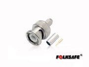 CONECTOR PARA CRIMPEAR BC59 FOLKSAFE BNC MACHO(CONECTOR, PIN DE COBRE Y ANILLO) PARA CRIMPEAR EN CABLE COAXIAL RG59, MEDIDAS DEL CONECTOR 13.9 X 24.8 MM, REQUIERE PINZA PARA COMPRESION CBAH1ENS03-Adaptadores-FOLKSAFE-Bsai Seguridad & Controles