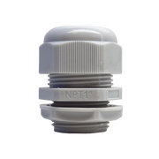 CONECTOR PLÁSTICO BLANCO TIPO GLÁNDULA PARA ROSCA NPT 1"-Racks y Gabinetes-TXPRO-Bsai Seguridad & Controles