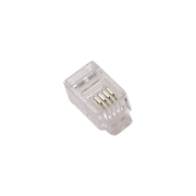 CONECTOR PLUG MODULAR TELEFÓNICO RJ-22 PARA CABLE.-Refacciones-SYSCOM-Bsai Seguridad & Controles