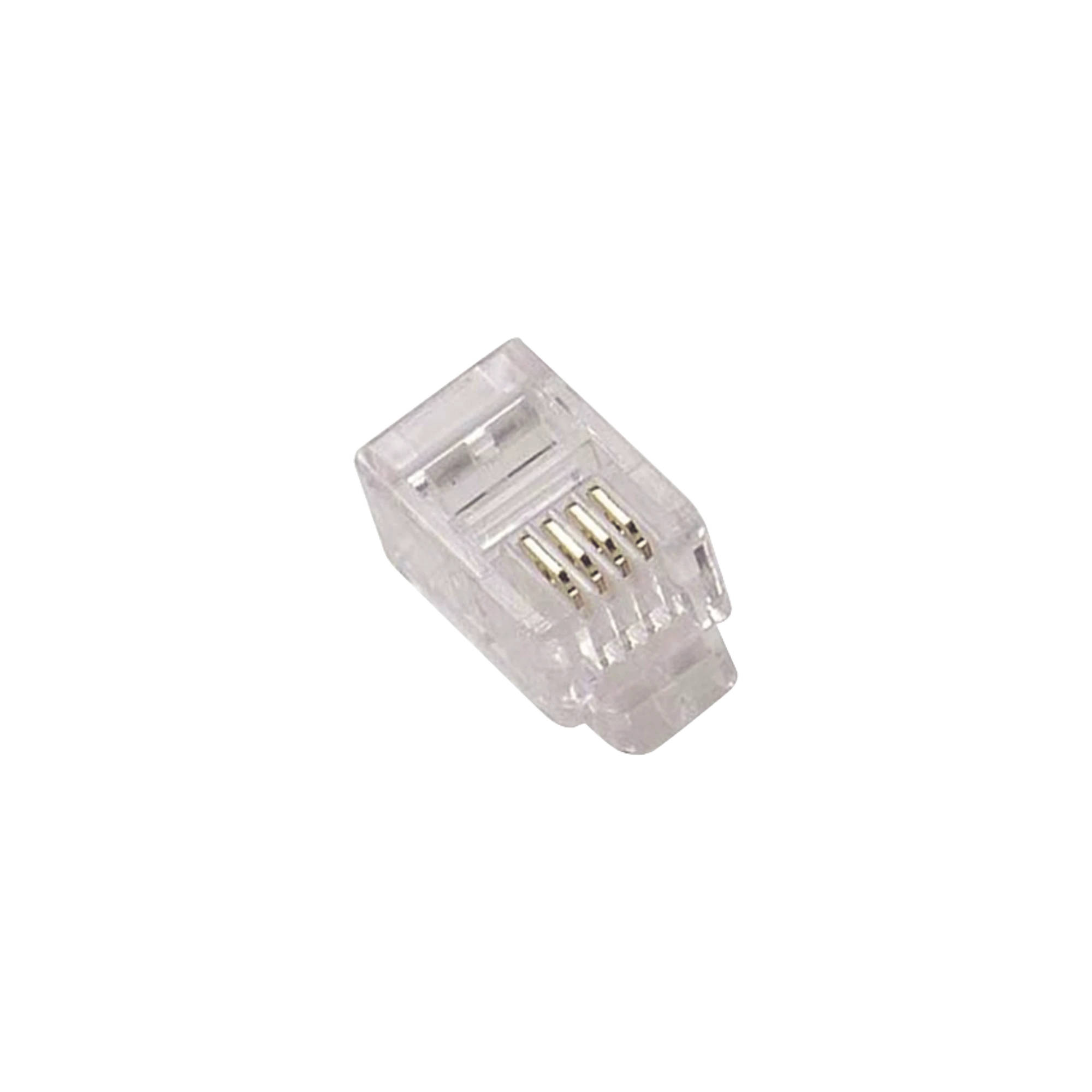 CONECTOR PLUG MODULAR TELEFÓNICO RJ-22 PARA CABLE.-Refacciones-SYSCOM-Bsai Seguridad & Controles